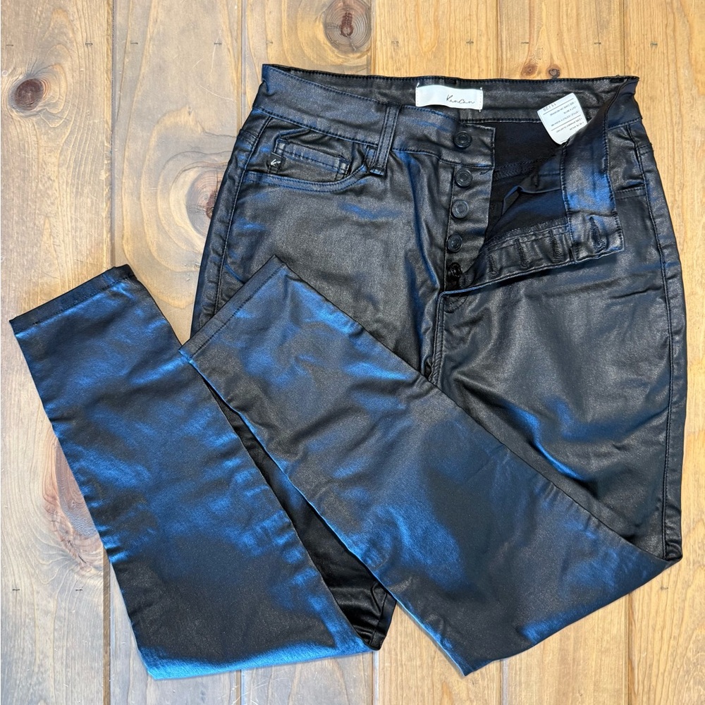 KanCan High Rise Skinny Faux Leather Pants